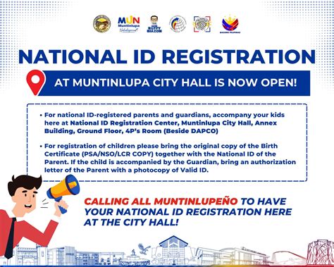 national id muntinlupa|NATIONAL ID REGISTRATION .